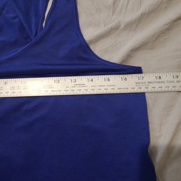 Lululemon Essential Tank Pleated Women's SZ 6 blue yoga running workout gym - Picture 6 of 7